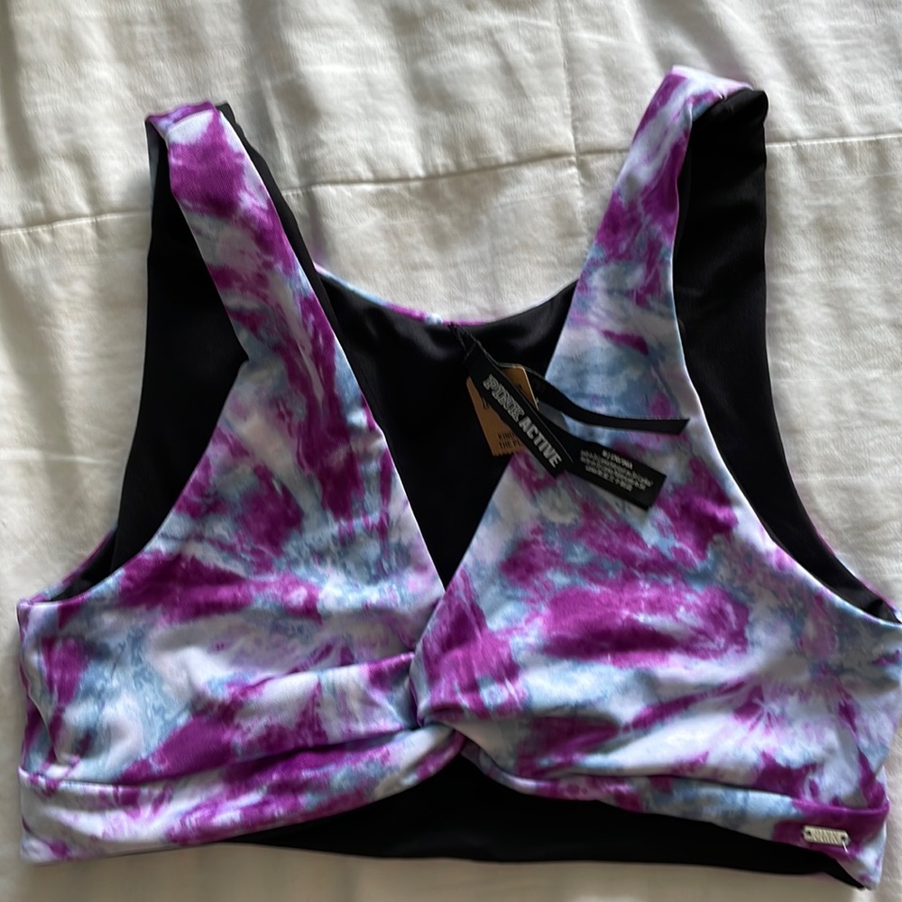 Victoria’s Secret PINK active top. Tie-dye. Never worn